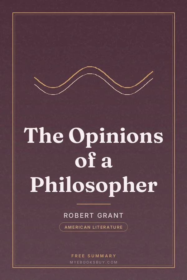 Cover of The Opinions of a Philosopher