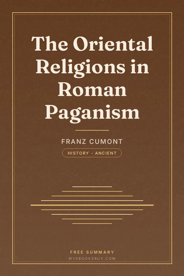 Cover of The Oriental Religions in Roman Paganism