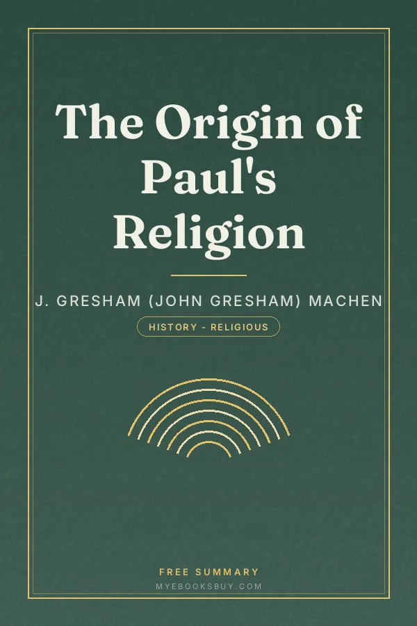 Cover of The Origin of Paul's Religion