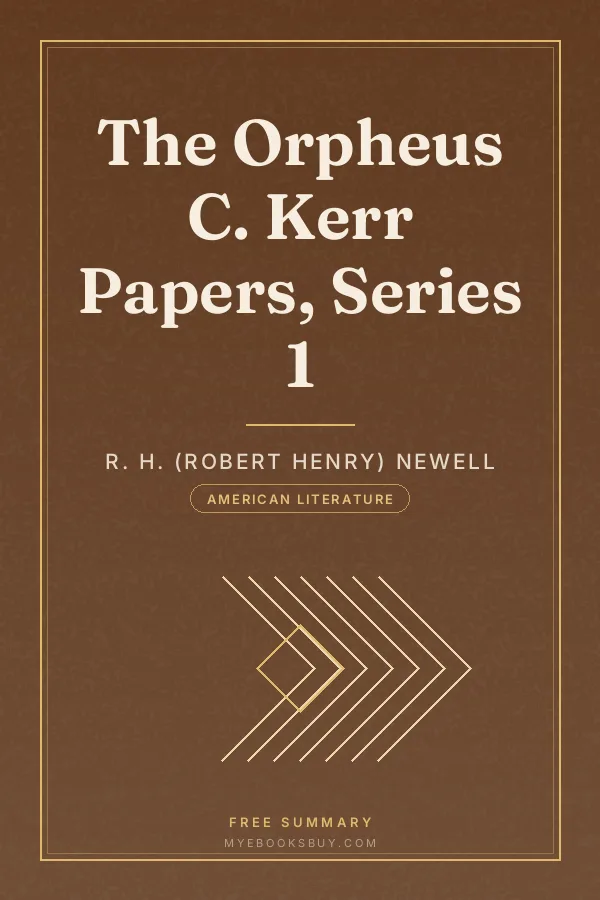 Cover of The Orpheus C. Kerr Papers, Series 1