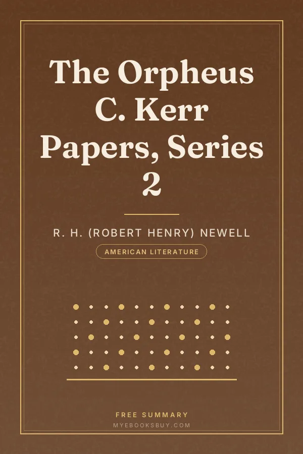 Cover of The Orpheus C. Kerr Papers, Series 2