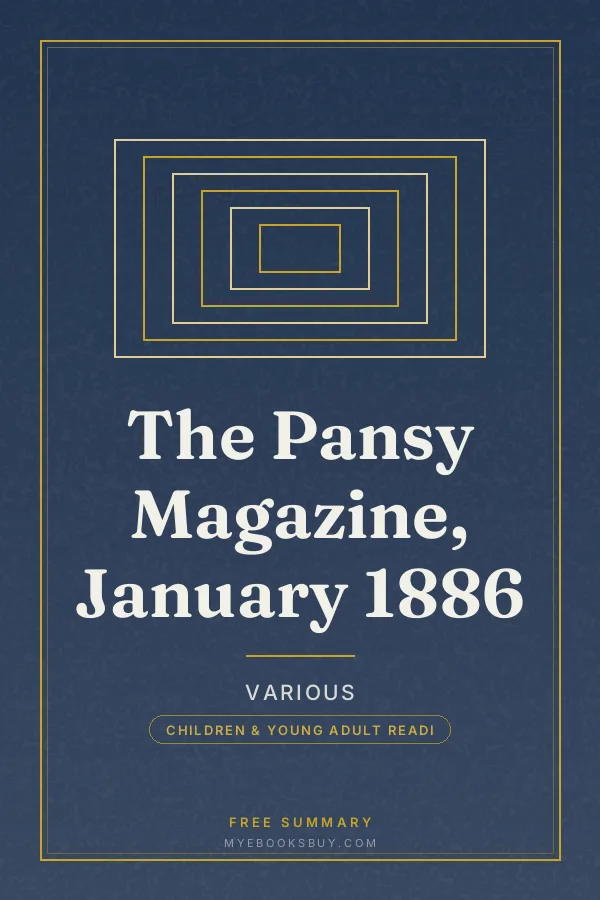 Cover of The Pansy Magazine, January 1886