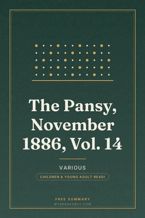 Cover of The Pansy, November 1886, Vol. 14