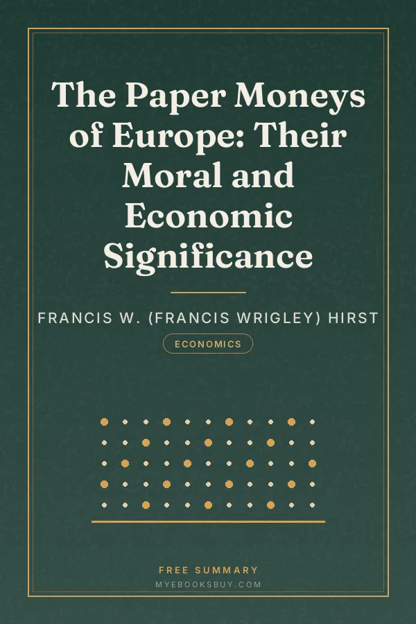 Cover of The Paper Moneys of Europe: Their Moral and Economic Significance