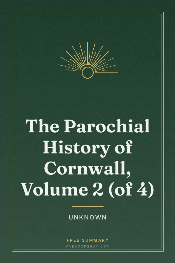 Cover of The Parochial History of Cornwall, Volume 2 (of 4)