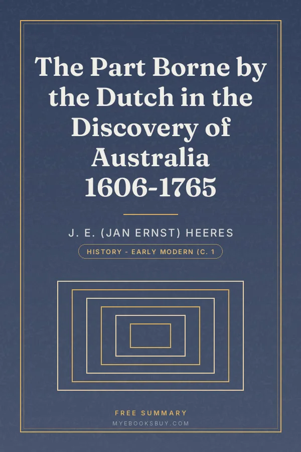 Cover of The Part Borne by the Dutch in the Discovery of Australia 1606-1765