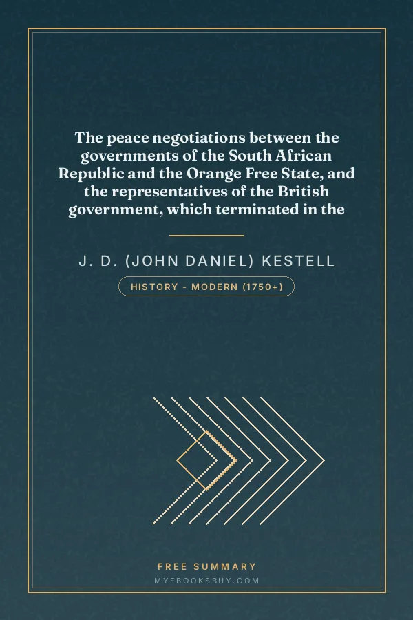 Cover of The peace negotiations between the governments of the South African Republic and the Orange Free State, and the representatives of the British government, which terminated in the peace concluded at Vereeniging on the 31st May, 1902