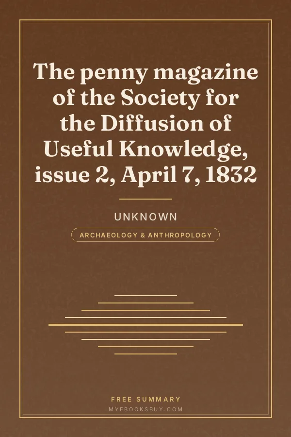 Cover of The penny magazine of the Society for the Diffusion of Useful Knowledge, issue 2, April 7, 1832