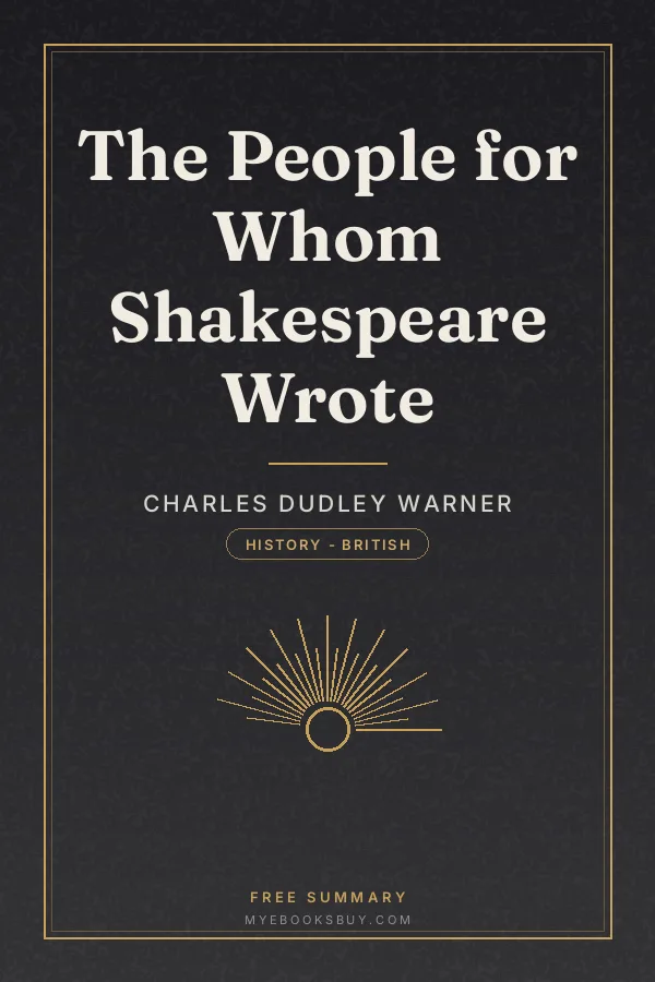 Cover of The People for Whom Shakespeare Wrote