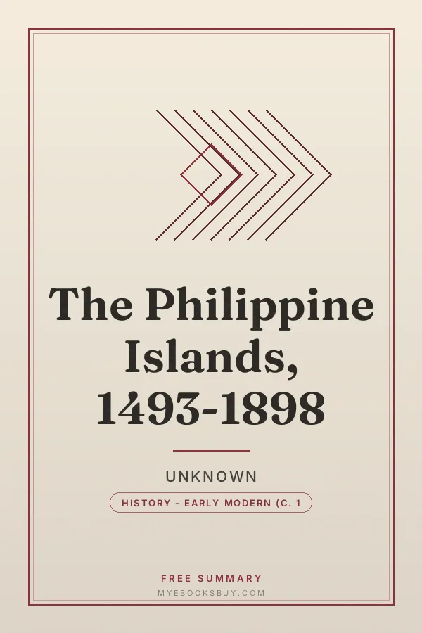 Cover of The Philippine Islands, 1493-1898