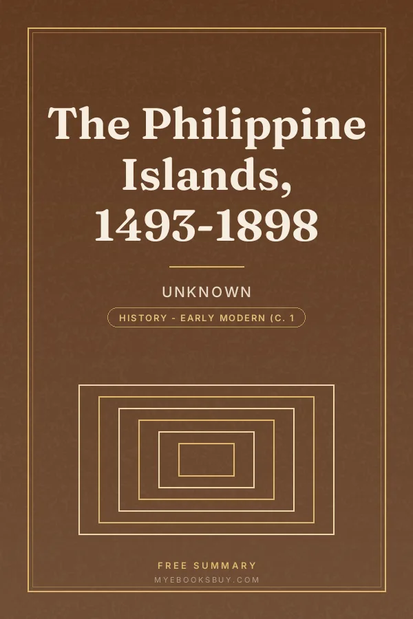 Cover of The Philippine Islands, 1493-1898