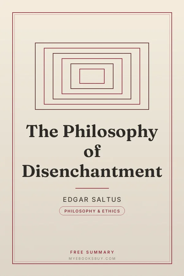 Cover of The Philosophy of Disenchantment