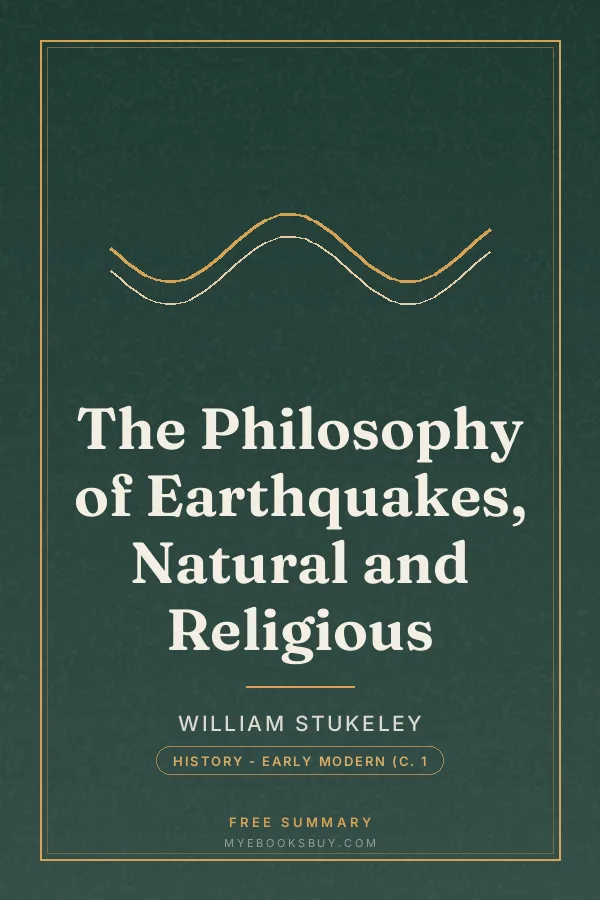Cover of The Philosophy of Earthquakes, Natural and Religious