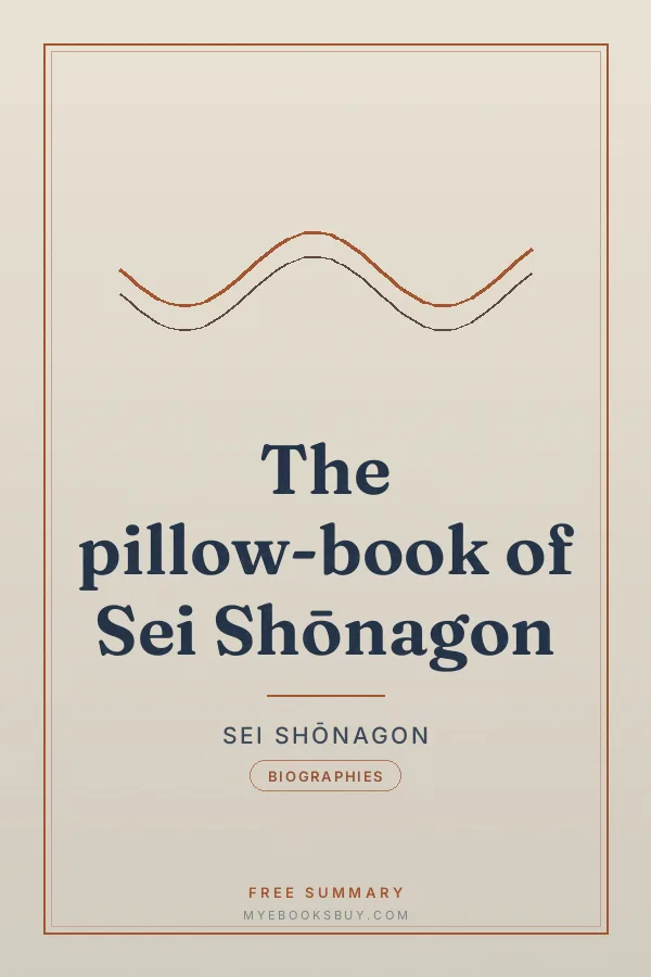 Cover of The pillow-book of Sei Shōnagon
