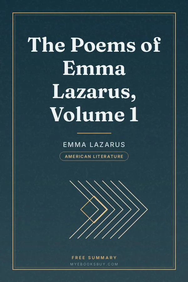 Cover of The Poems of Emma Lazarus, Volume 1