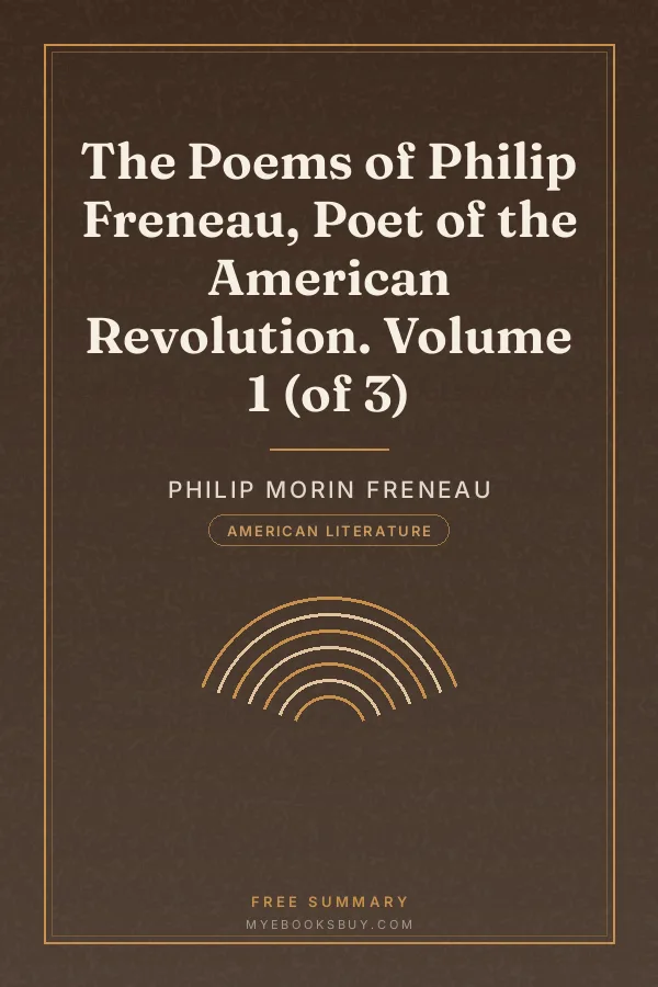 Cover of The Poems of Philip Freneau, Poet of the American Revolution. Volume 1 (of 3)