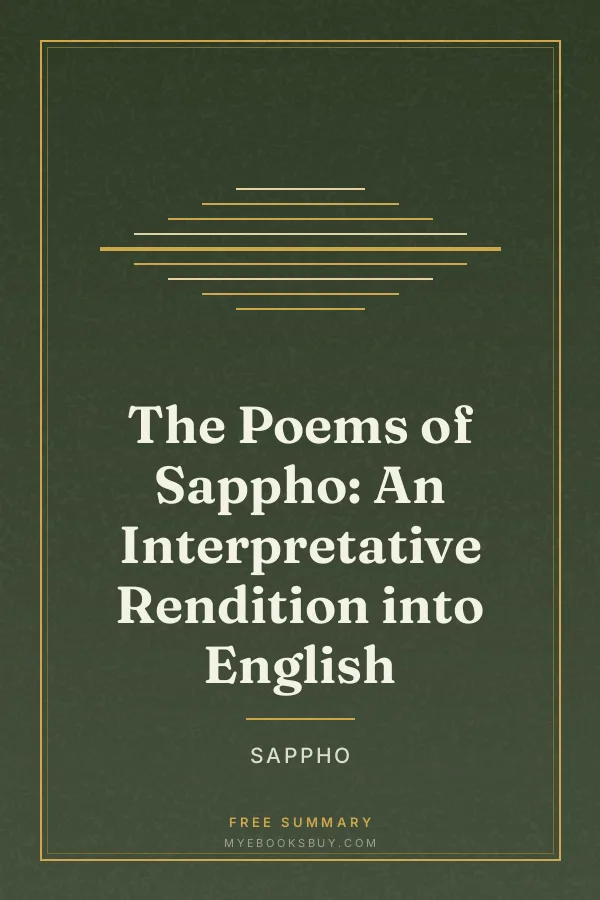 Cover of The Poems of Sappho: An Interpretative Rendition into English
