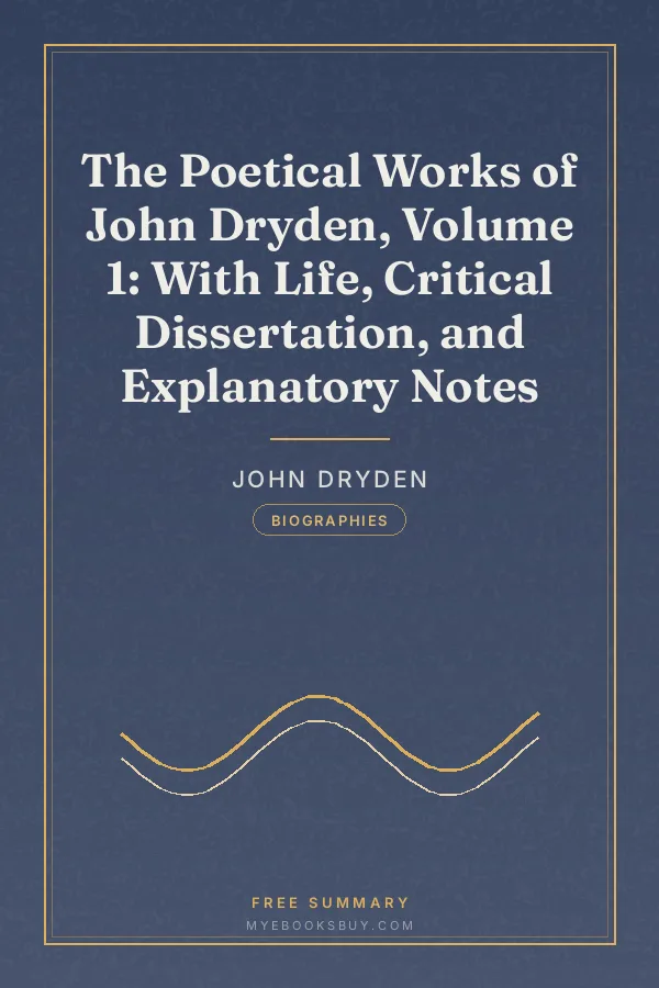 Cover of The Poetical Works of John Dryden, Volume 1: With Life, Critical Dissertation, and Explanatory Notes