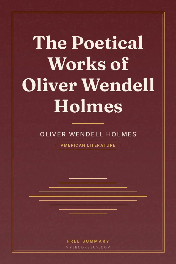Cover of The Poetical Works of Oliver Wendell Holmes
