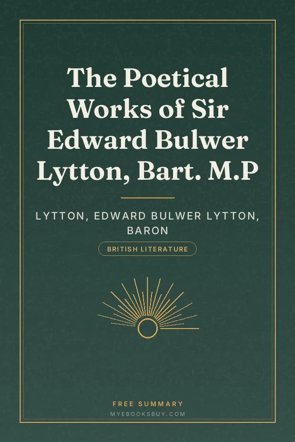 Cover of The Poetical Works of Sir Edward Bulwer Lytton, Bart. M.P