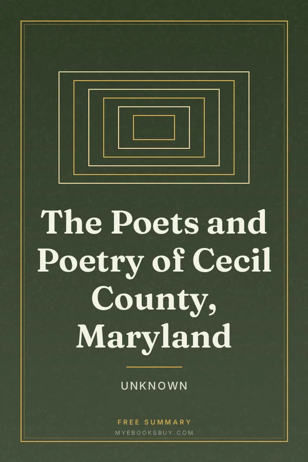 Cover of The Poets and Poetry of Cecil County, Maryland