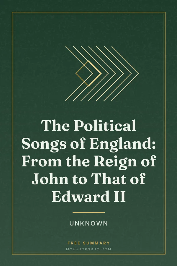 Cover of The Political Songs of England: From the Reign of John to That of Edward II