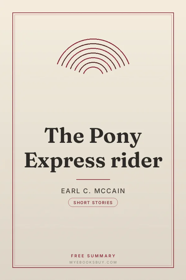 Cover of The Pony Express rider