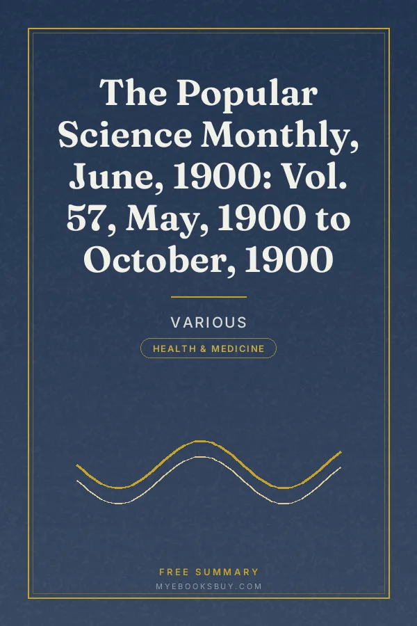 Cover of The Popular Science Monthly, June, 1900: Vol. 57, May, 1900 to October, 1900