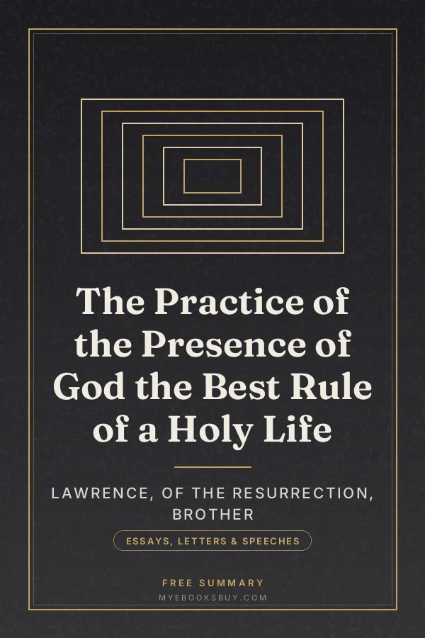 Cover of The Practice of the Presence of God the Best Rule of a Holy Life