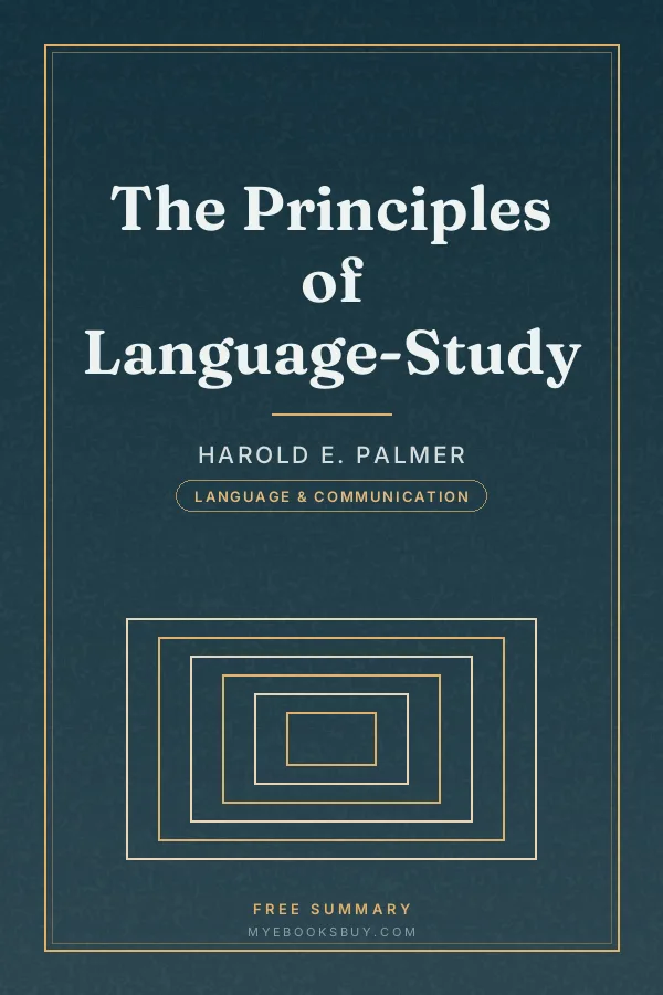 Cover of The Principles of Language-Study