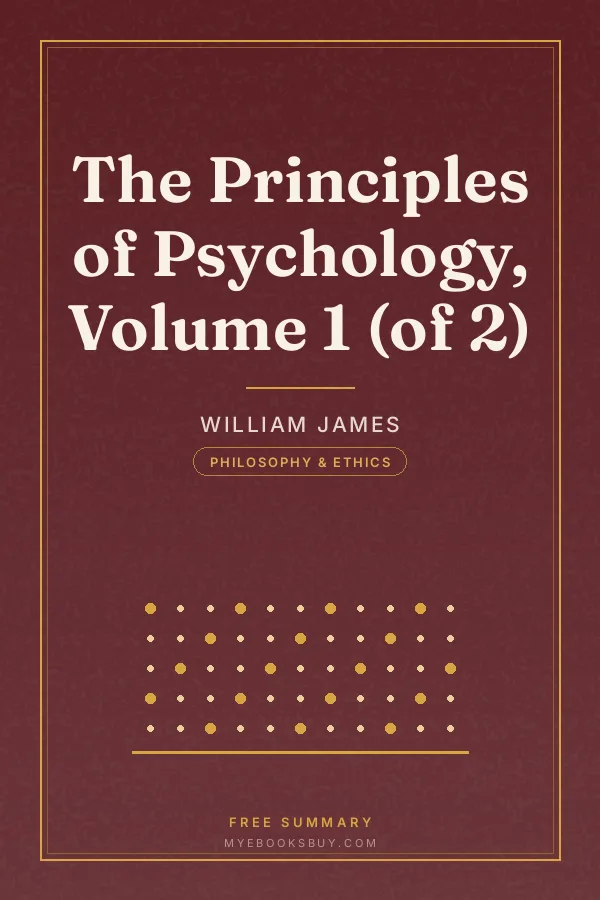 Cover of The Principles of Psychology, Volume 1 (of 2)