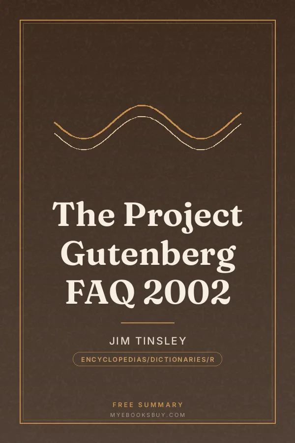 Cover of The Project Gutenberg FAQ 2002