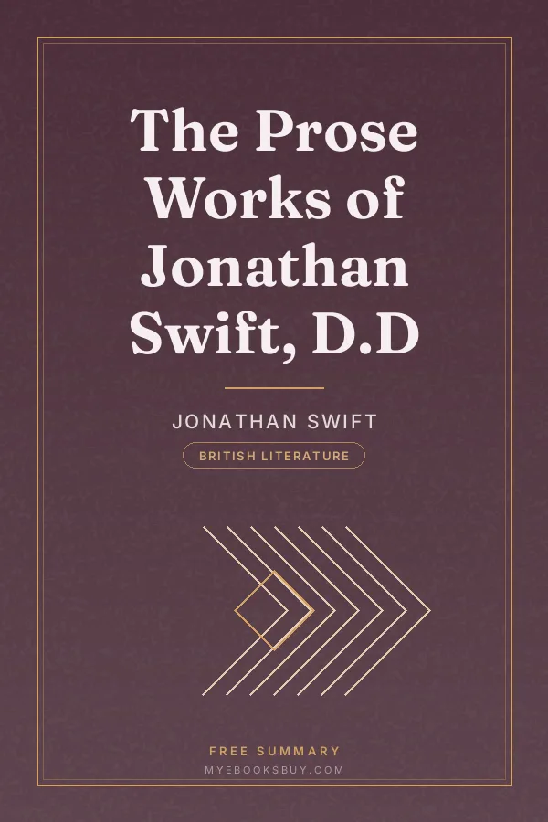 Cover of The Prose Works of Jonathan Swift, D.D