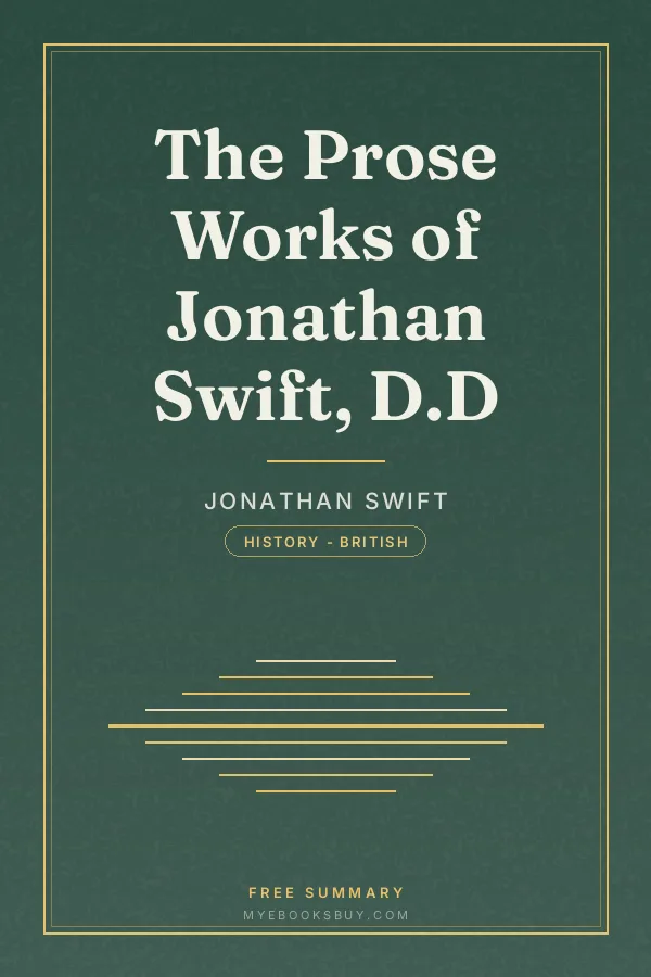 Cover of The Prose Works of Jonathan Swift, D.D