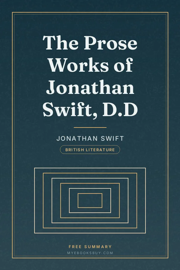 Cover of The Prose Works of Jonathan Swift, D.D