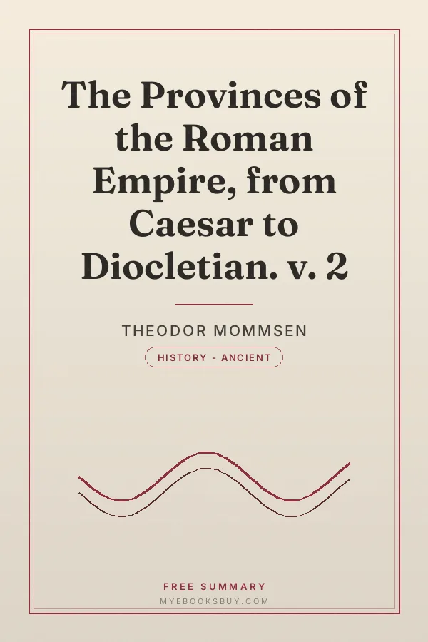 Cover of The Provinces of the Roman Empire, from Caesar to Diocletian. v. 2
