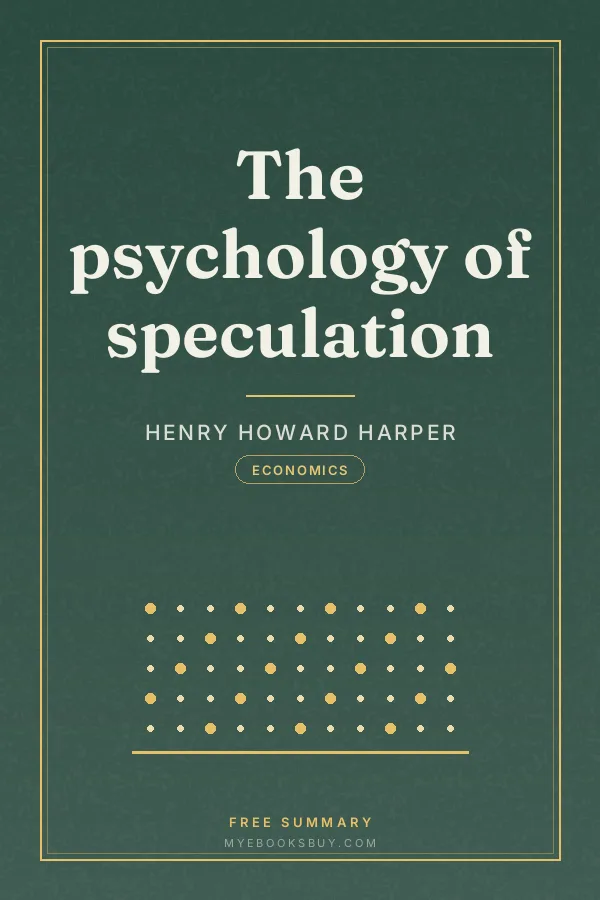 Cover of The psychology of speculation