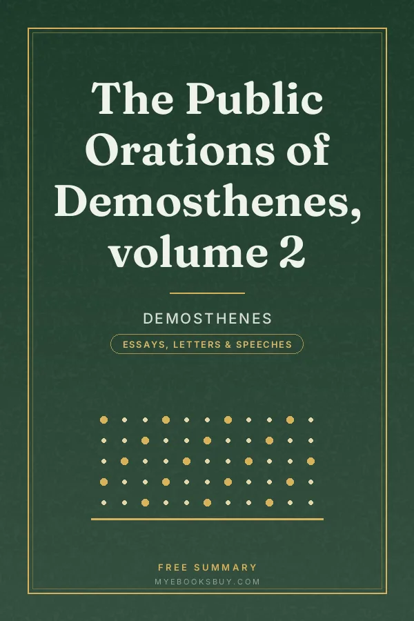 Cover of The Public Orations of Demosthenes, volume 2