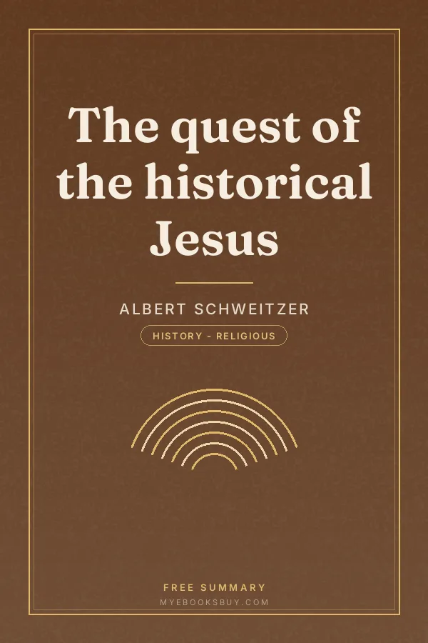 Cover of The quest of the historical Jesus
