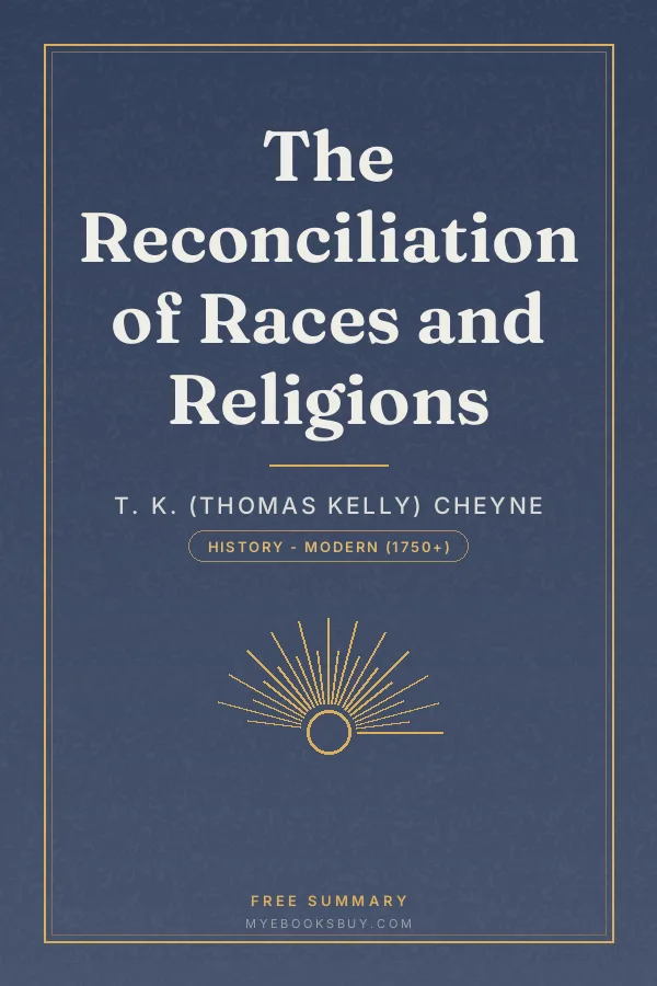 Cover of The Reconciliation of Races and Religions