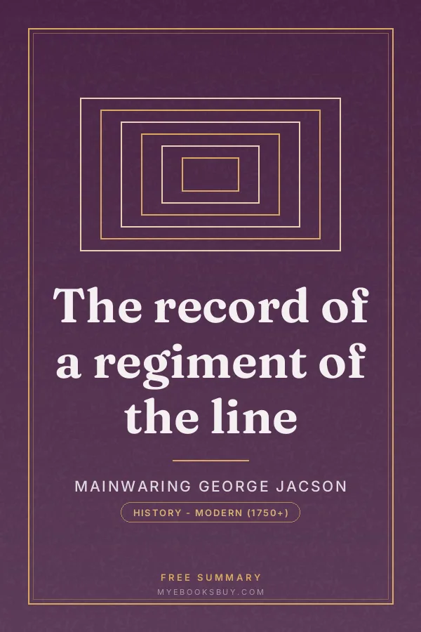 Cover of The record of a regiment of the line