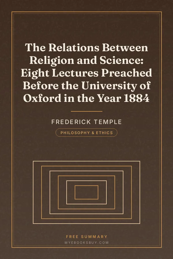 Cover of The Relations Between Religion and Science: Eight Lectures Preached Before the University of Oxford in the Year 1884