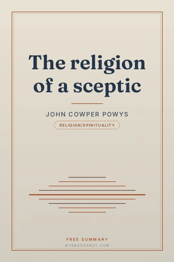 Cover of The religion of a sceptic