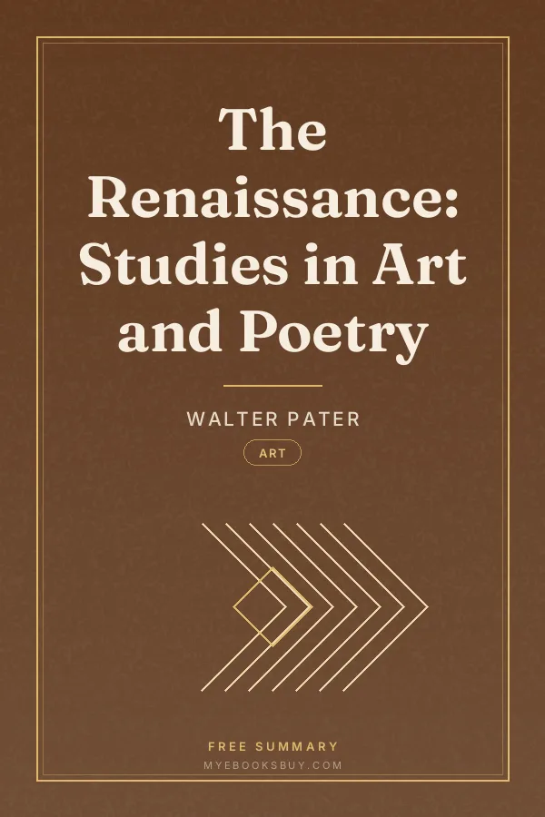 Cover of The Renaissance: Studies in Art and Poetry