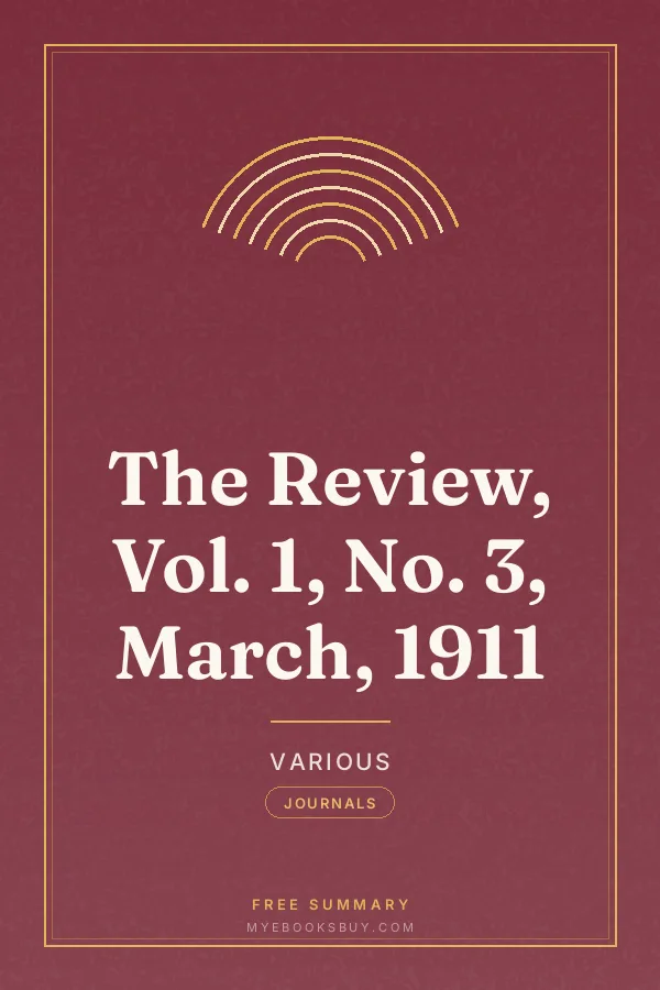 Cover of The Review, Vol. 1, No. 3, March, 1911