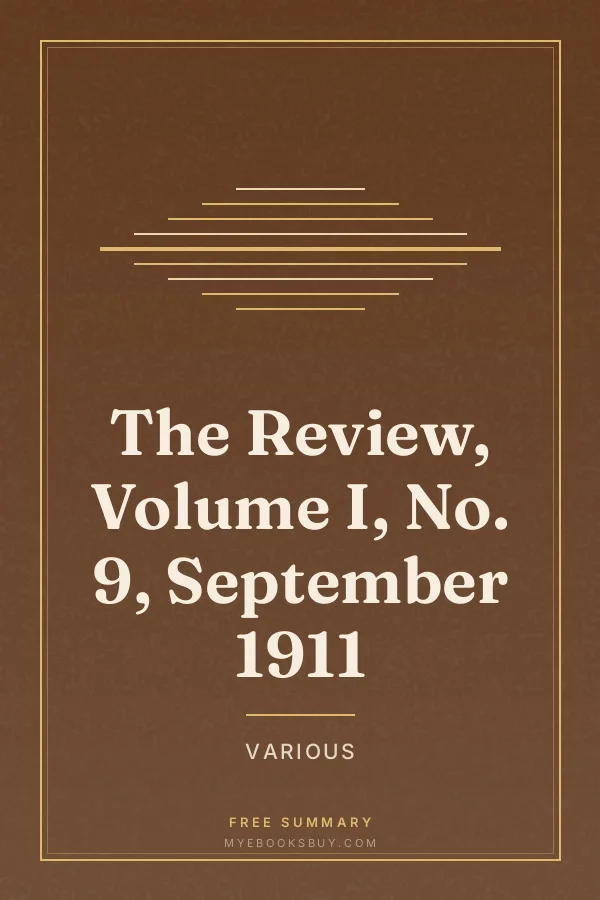 Cover of The Review, Volume I, No. 9, September 1911
