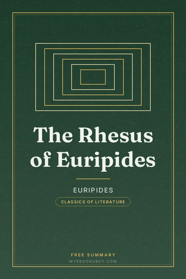 Cover of The Rhesus of Euripides