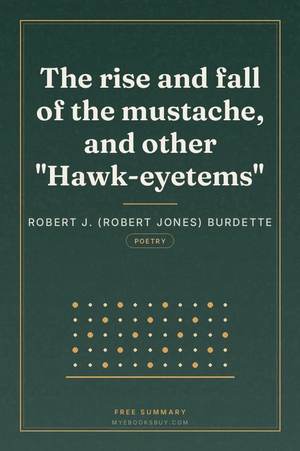 Cover of The rise and fall of the mustache, and other "Hawk-eyetems"