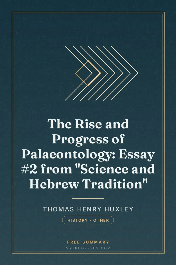 Cover of The Rise and Progress of Palaeontology: Essay #2 from "Science and Hebrew Tradition"