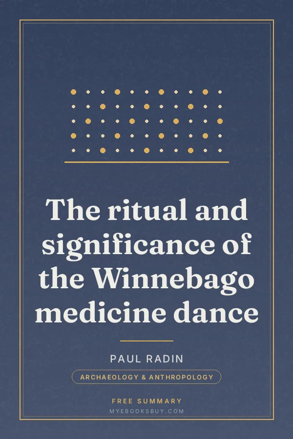 Cover of The ritual and significance of the Winnebago medicine dance